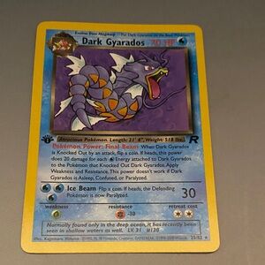 Pokemon Rocket 1st Edition DARK GYARADOS NON HOLO 25/82